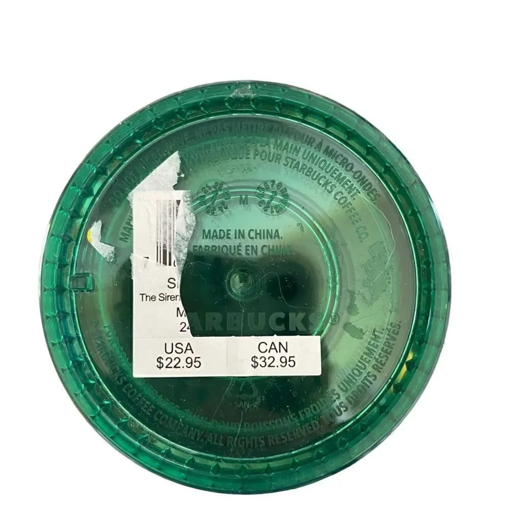 STARBUCKS Spring 2023 Watermelon Grid Green Pink Lid 24 OZ. Tumbler NWOT